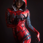 Carnage Gwen Spider Girl Cosplay Costume 3D Print Spandex Superhero Bodysuit for woman/kids