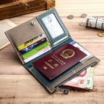 Genuine Leather Travel Passport Cover