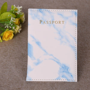 Vintage Marble Style Passport Cover Waterproof Passport Case