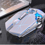 Wireless Mouse Rechargeable Silent Mouse 2.4GHz USB Optical Ergonomic Mice LED Backlight Game Gaming Mouse For PC Laptop Gamer