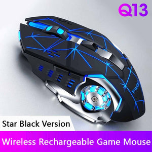 Wireless Mouse Rechargeable Silent Mouse 2.4GHz USB Optical Ergonomic Mice LED Backlight Game Gaming Mouse For PC Laptop Gamer