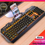 Cool Wired Gaming Keyboard 104 Key Backlit Keyboards Mouse Combo Metal Gamer Keyboard Russian Stickers For PC Desktop