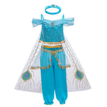 Girls Kids Aladdin's Lamp Princess Jasmine Halloween Costume