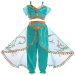 Girls Kids Aladdin's Lamp Princess Jasmine Halloween Costume