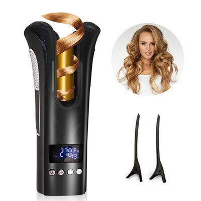 Rose shaped Curler automatic spiral LCD lazy