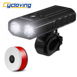 Cycloving Bike light 2LED bicycle lights waterproof IPX3 Power Bank and newer bike tail light accessories