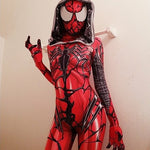 Carnage Gwen Spider Girl Cosplay Costume 3D Print Spandex Superhero Bodysuit for woman/kids